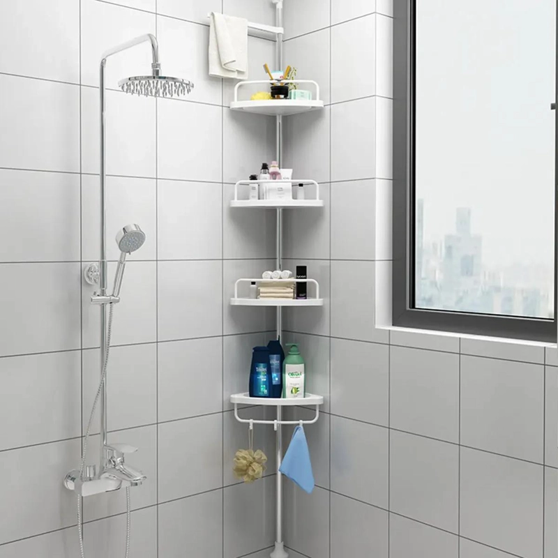 ORGANIZADOR ESQUINERO DUCHA BAÑO 4 NIVELES MULTIFUNCIONAL - 10