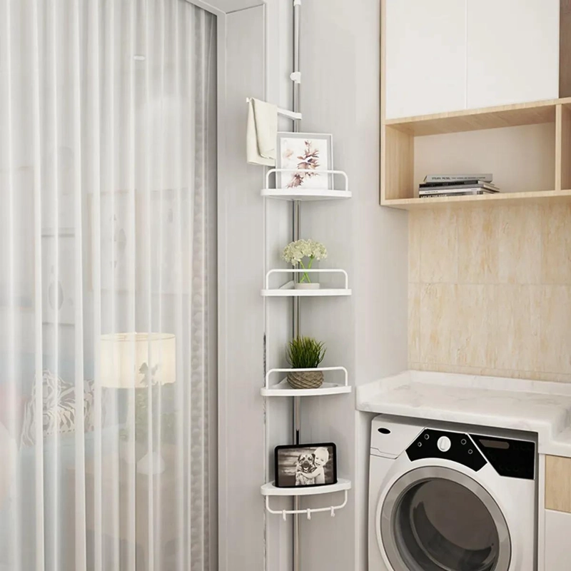 ORGANIZADOR ESQUINERO DUCHA BAÑO 4 NIVELES MULTIFUNCIONAL - 8