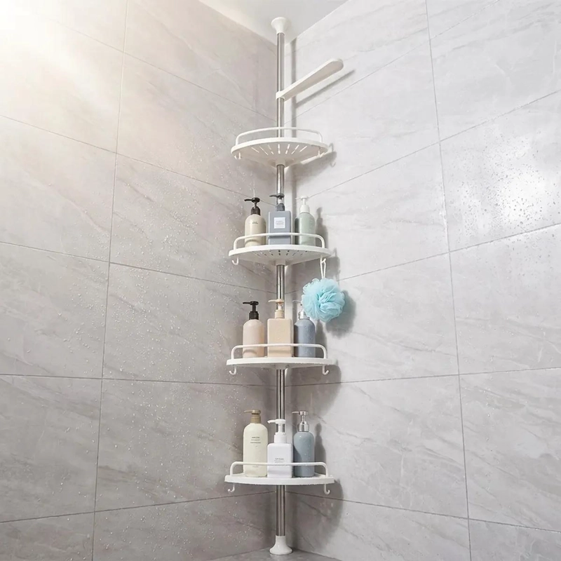 ORGANIZADOR ESQUINERO DUCHA BAÑO 4 NIVELES MULTIFUNCIONAL - 9