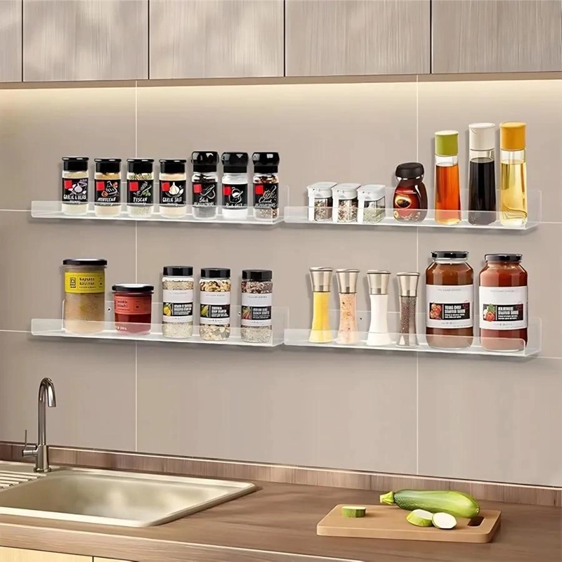 JUEGO DE 4 REPISAS ACRILICAS PARA ORGANIZAR ESPACIOS EN BAÑO - 9