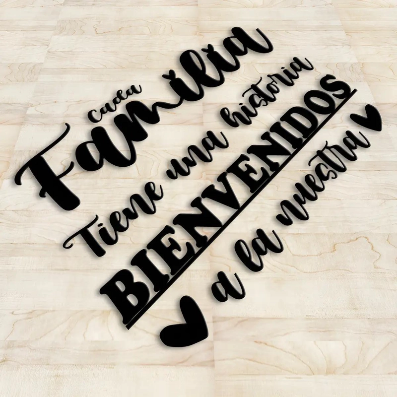 CUADRO DE MADERA CON FRASE INSPIRADORA PARA DECORAR - 3