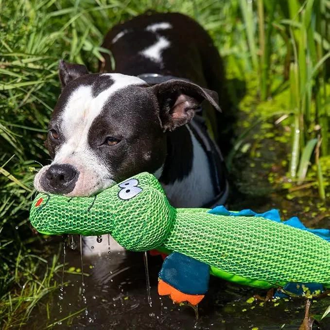 PELUCHE INTERACTIVO PARA PERROS COCODRILO 45 CM - 3