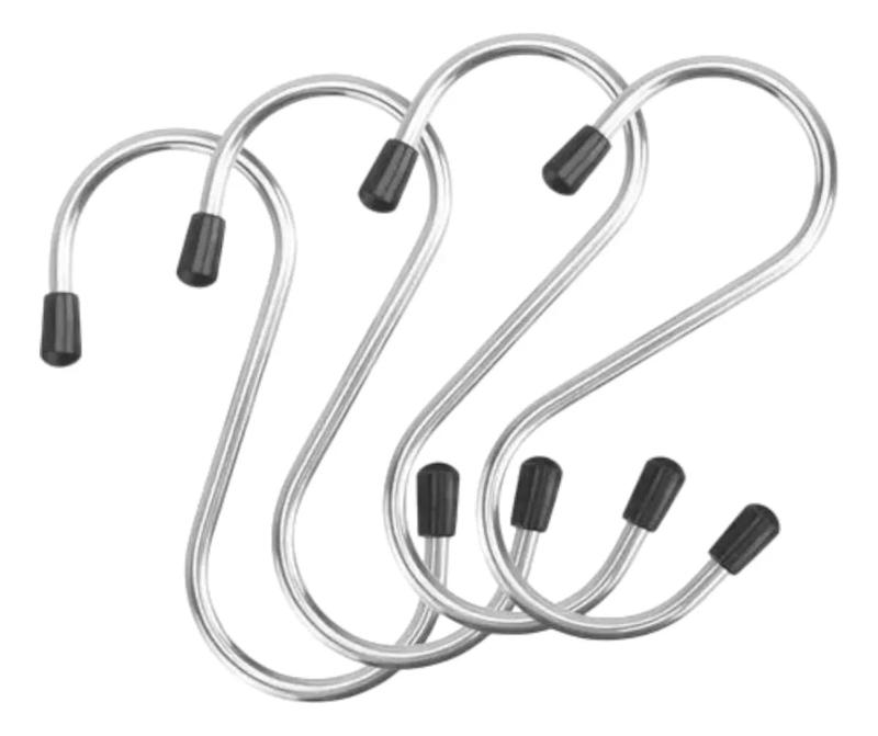 PACK DE 30 GANCHOS COLGADORES DE ACERO INOXIDABLE - 1