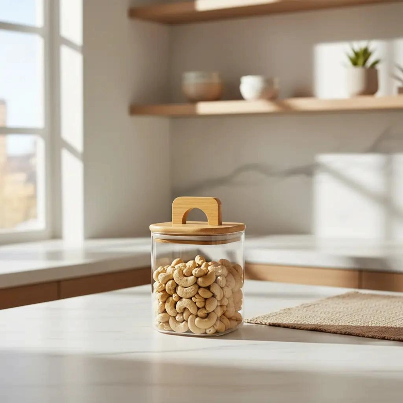 SET DE 4 RECIPIENTES MODULARES CON TAPA DE BAMBU - 2