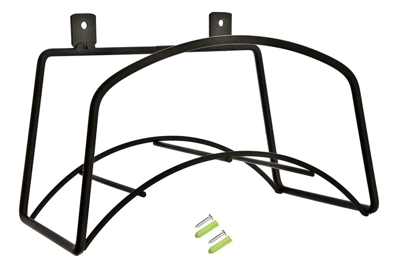 SOPORTE METALICO PARA MANGUERA DE JARDIN CON MONTAJE EN PARED - 2