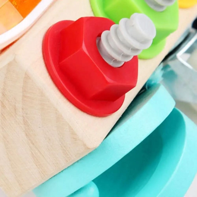 JUEGO DE HERRAMIENTAS DE MADERA PARA DESARROLLO INFANTIL - 3
