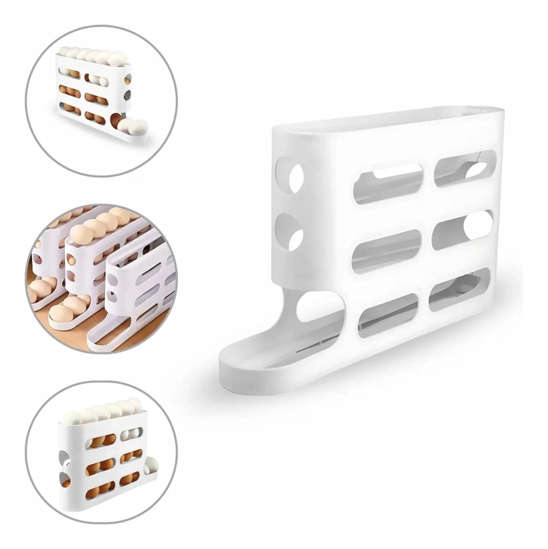 ORGANIZADOR DE HUEVOS AUTOMATICO DE 4 NIVELES PARA 26 UNIDADES - 2