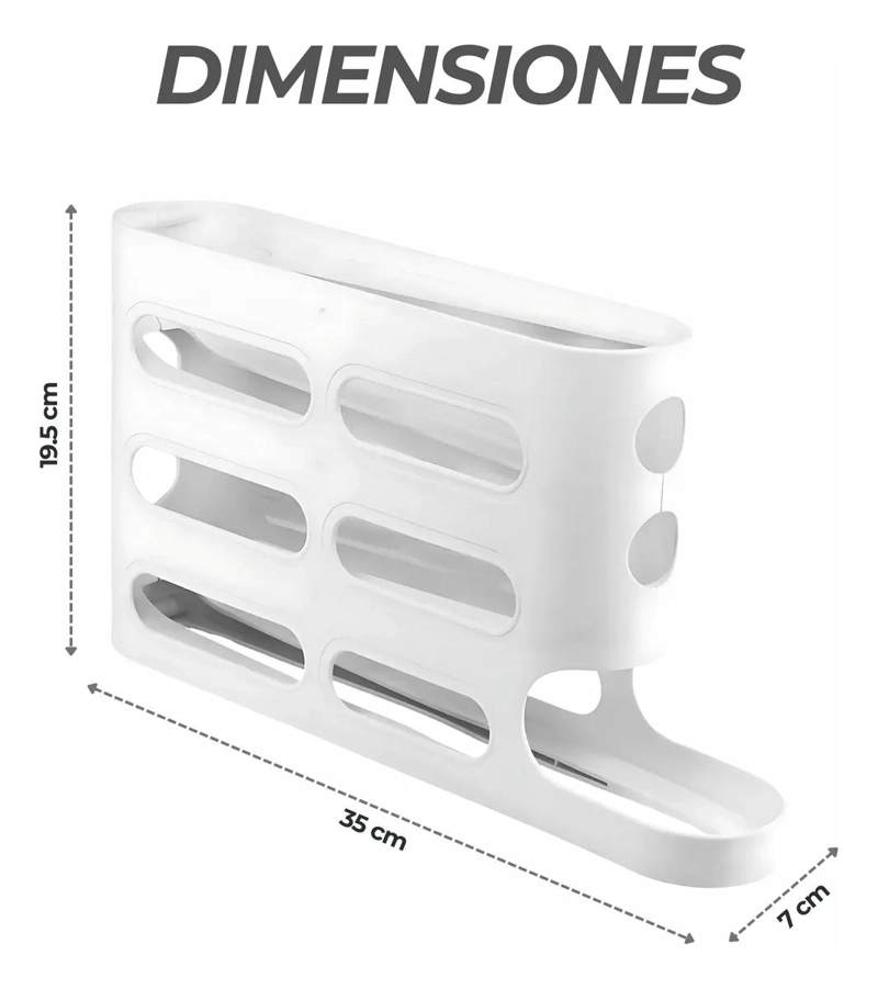 ORGANIZADOR DE HUEVOS AUTOMATICO DE 4 NIVELES PARA 26 UNIDADES - 4