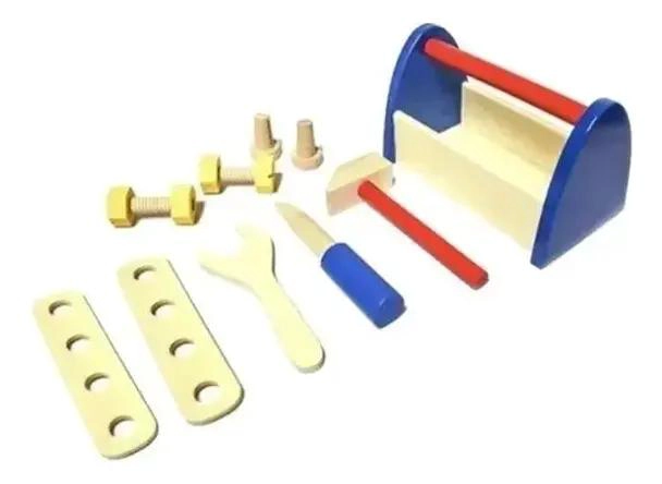 JUEGO DIDACTICO DE HERRAMIENTAS DE MADERA PARA NIÑOS - 1