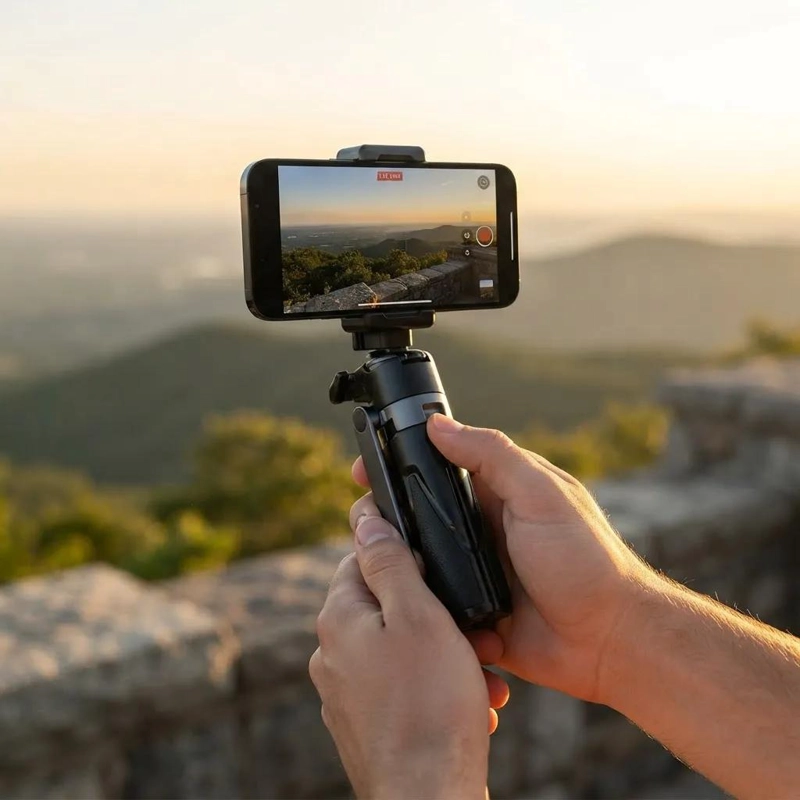 MINI PALO SELFIE CUADROPODE BLUETOOTH DE 45 CM PARA CELULARES - 3