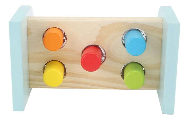 BANCO DE MARTILLO MONTESSORI JUGUETE DIDACTICO COLORIDO - 7