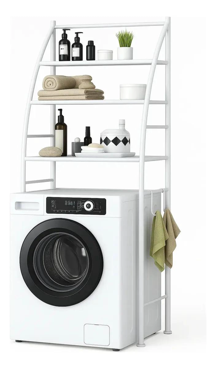 ESTANTE ORGANIZADOR PARA LAVADORA Y BAÑO CON ALMACENAMIENTO EXTRA - 2