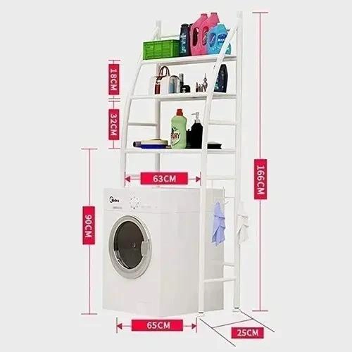 ESTANTE ORGANIZADOR PARA LAVADORA Y BAÑO CON ALMACENAMIENTO EXTRA - 3