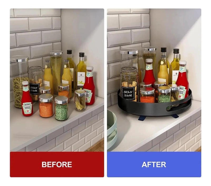ORGANIZADOR GIRATORIO DE 12 PULGADAS PARA COCINA Y HOGAR - 4