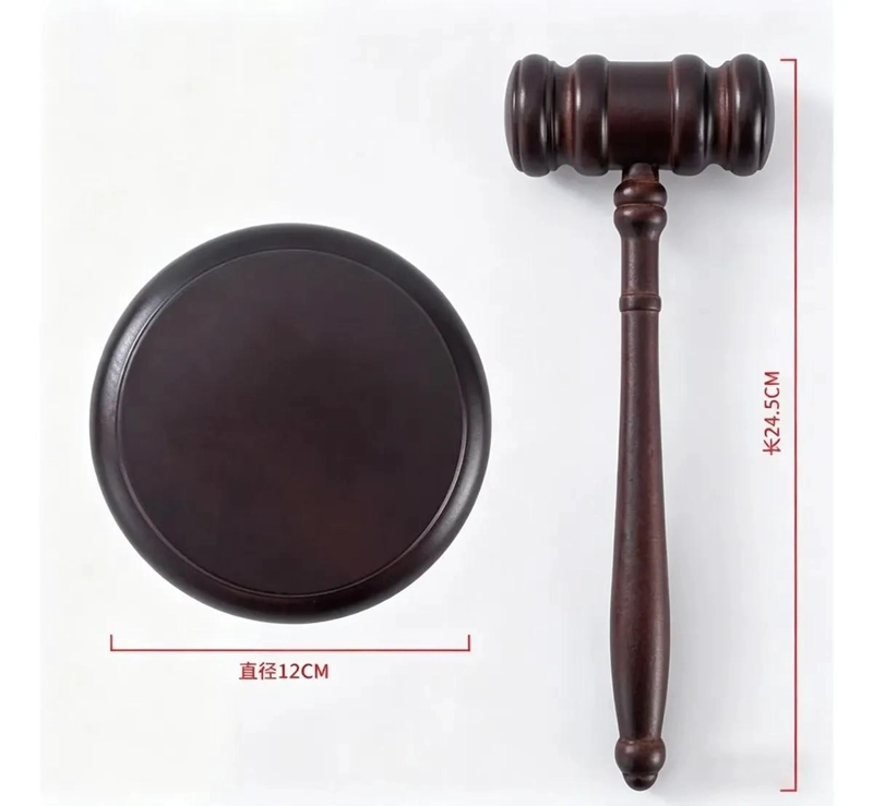 MARTILLO DE JUEZ DE MADERA 25 CM 330 G - 2