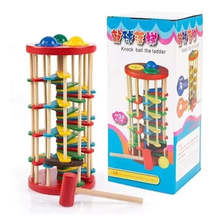 JUGUETE DIDACTICO MARTILLO DE MADERA PARA NIÑOS - 9