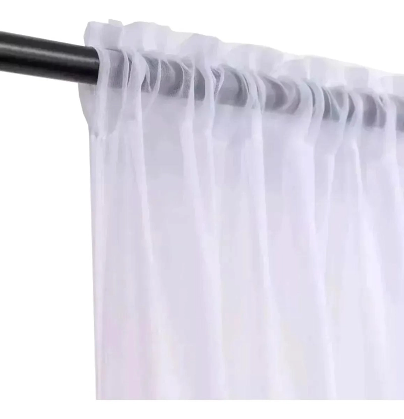 PACK DE 2 CORTINAS VISILLO 1.40X2.25MTS CON PASA TUBO - 1