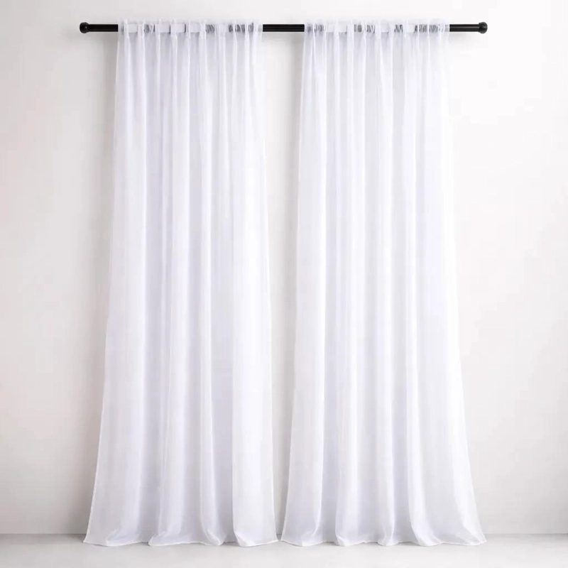 PACK DE 2 CORTINAS VISILLO 1.40X2.25MTS CON PASA TUBO - 4