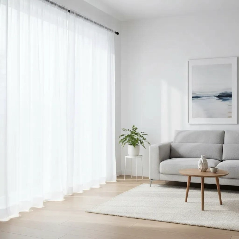 PACK DE 2 CORTINAS VISILLO 1.40X2.25MTS CON PASA TUBO - 6