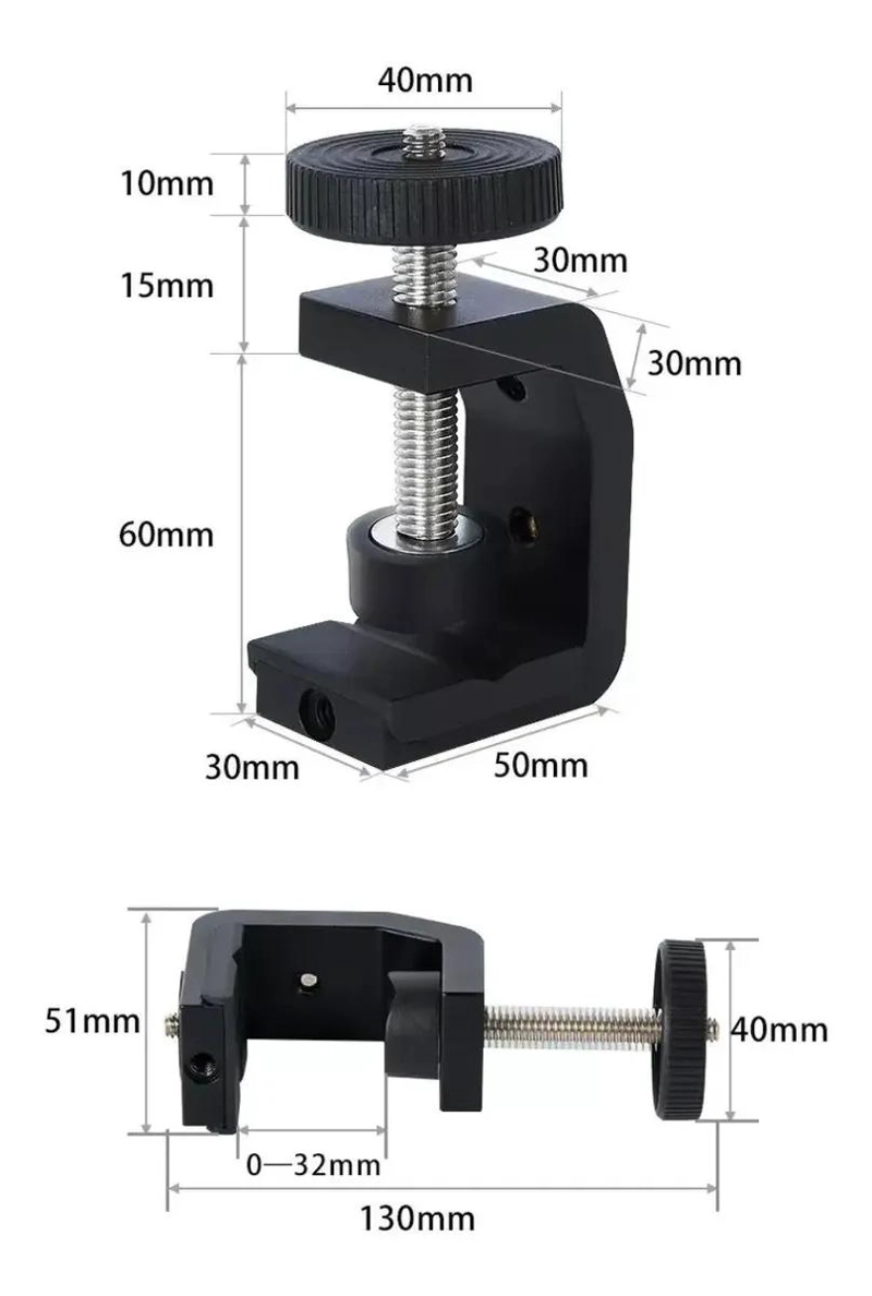 SOPORTE ABRAZADERA UNIVERSAL PARA CAMARA DE 32MM - 3