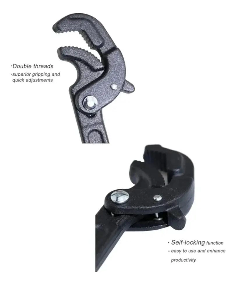 LLAVE FRANCESA AJUSTABLE 60MM ACERO ERGONOMICA - 8