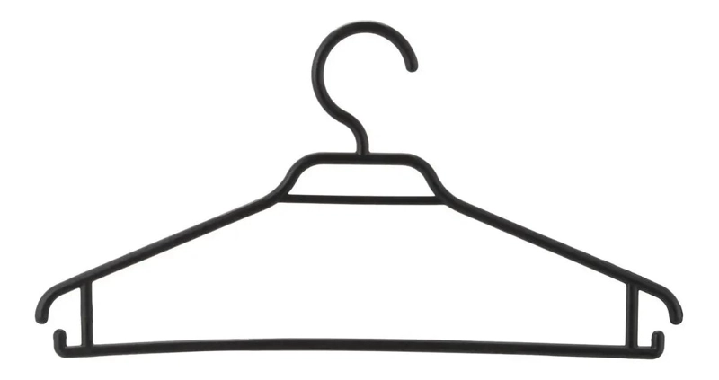 PACK DE 15 COLGADORES PLASTICOS RESISTENTES PARA ROPA - 3