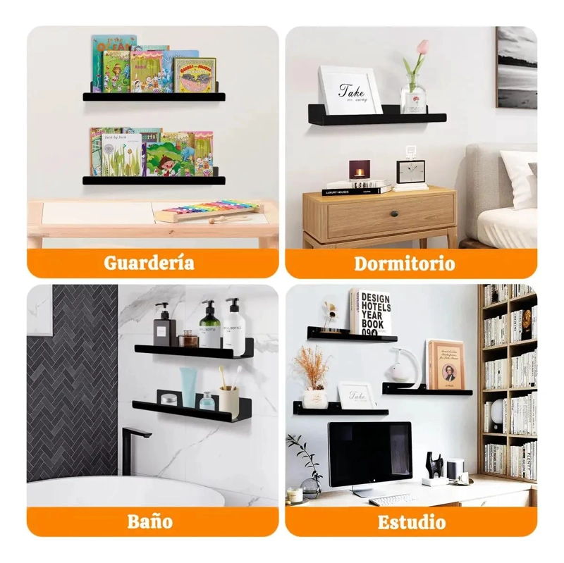ESTANTES DE ACRILICO PARA ALMACENAMIENTO EN PARED - 6