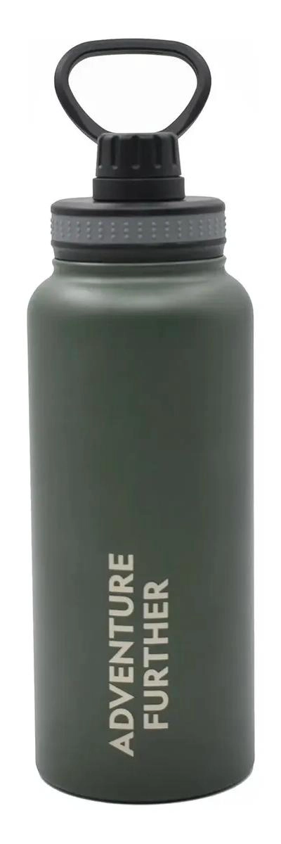 BOTELLA TE RMICA METALICA INSULADA 1 LITRO VERDE OSCURO - 1