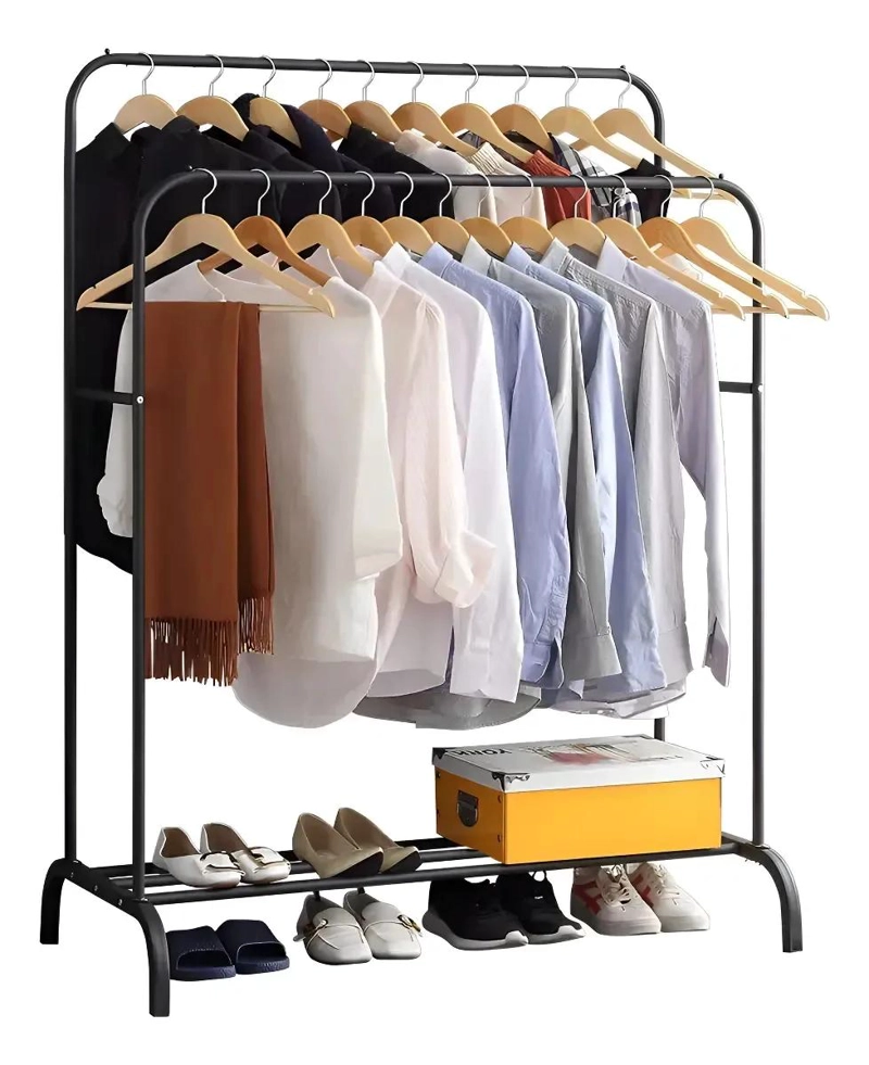RACK ORGANIZADOR COLGANTE PARA ROPA Y CALZADO ESPACIO EFICIENTE - 1