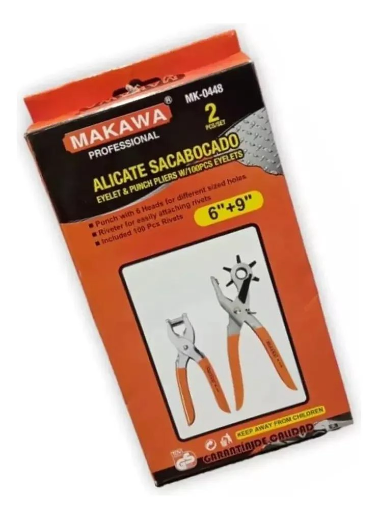 JUEGO DE ALICATES SACABOCADOS DE 2 PIEZAS PARA USO PROFESIONAL - 1
