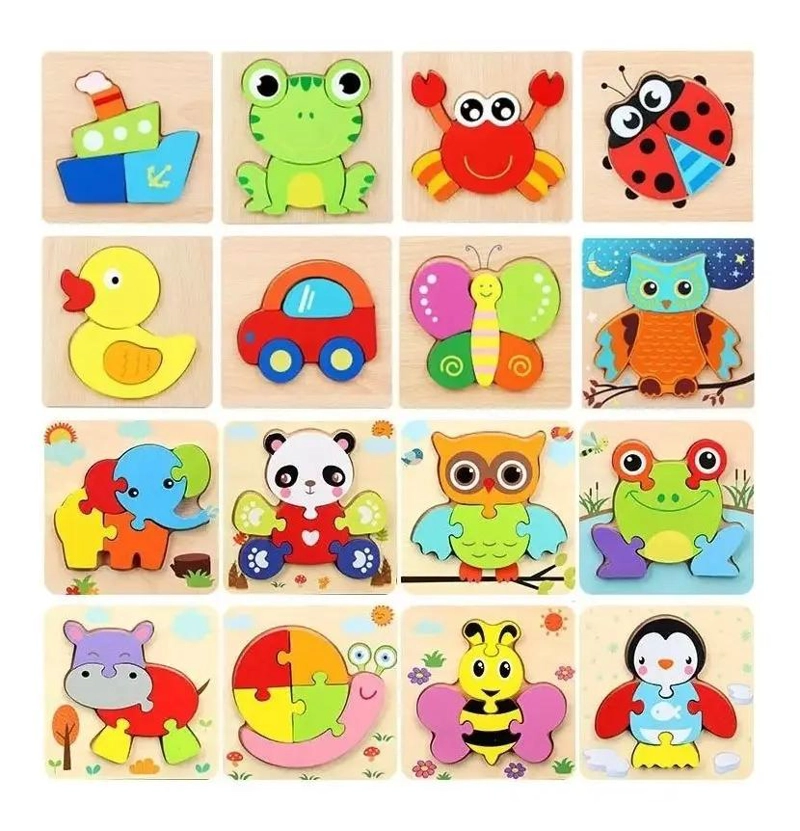 JUGUETES DE MADERA MONTESSORI PARA NIÑOS PACK 7 - 9