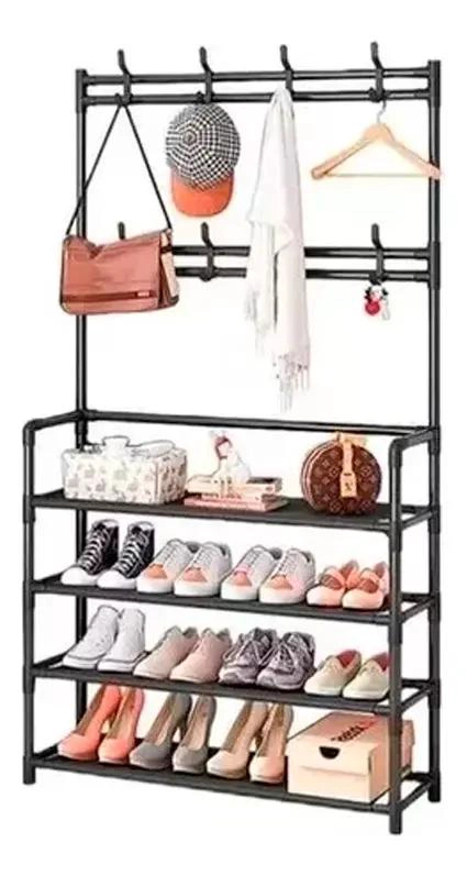 ORGANIZADOR COLGADOR DE ZAPATOS Y ROPA 4 NIVELES 80CM - 1