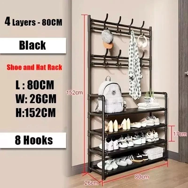 ORGANIZADOR COLGADOR DE ZAPATOS Y ROPA 4 NIVELES 80CM - 2