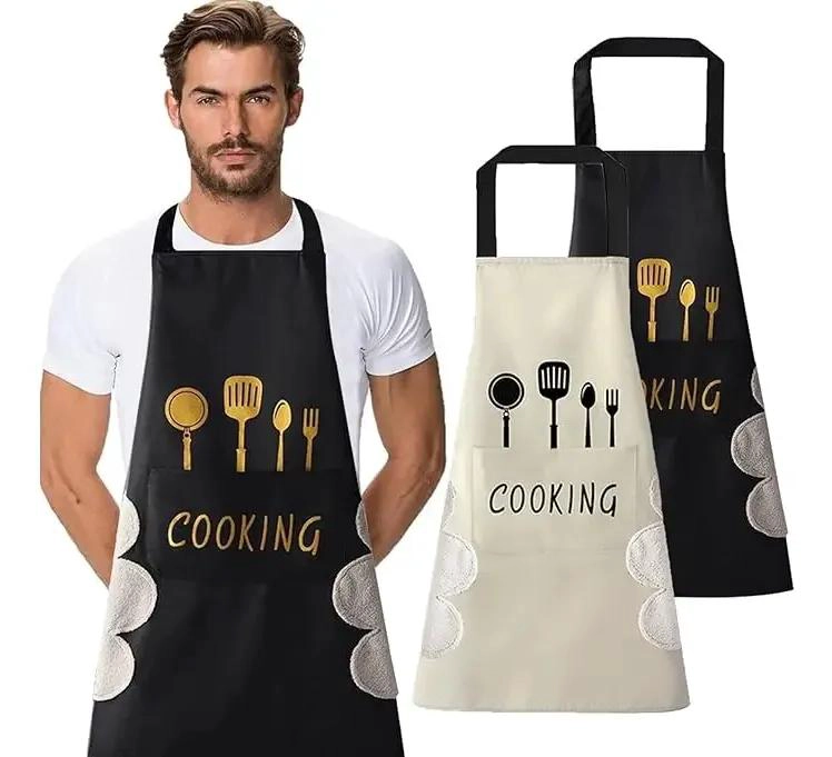 SET DE 2 DELANTALES DE COCINA IMPERMEABLES PARA CHEF - 2