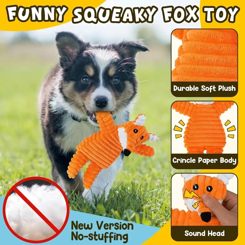 9 JUGUETES PARA CACHORROS DE CUERDA Y PELUCHE PARA DENTICION - 3