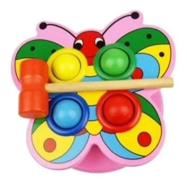 CAJA DE MARTILLO DIDACTICA DE MADERA PARA NIÑOS - 1