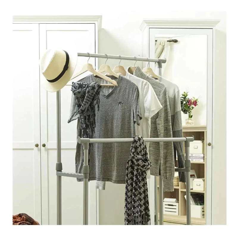 SET DE 8 COLGADORES DE MADERA PARA ROPA ELEGANTES Y RESISTENTES - 5