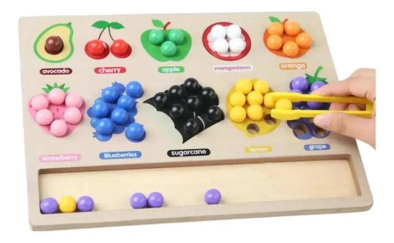 TABLERO DE CLASIFICACION DE COLORES Y FRUTAS PARA JUGAR - 2