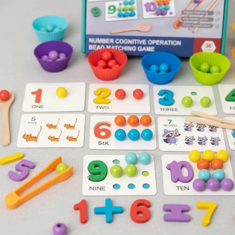 JUGUETE EDUCATIVO DE MADERA PARA CONTEO Y CLASIFICACION - 9