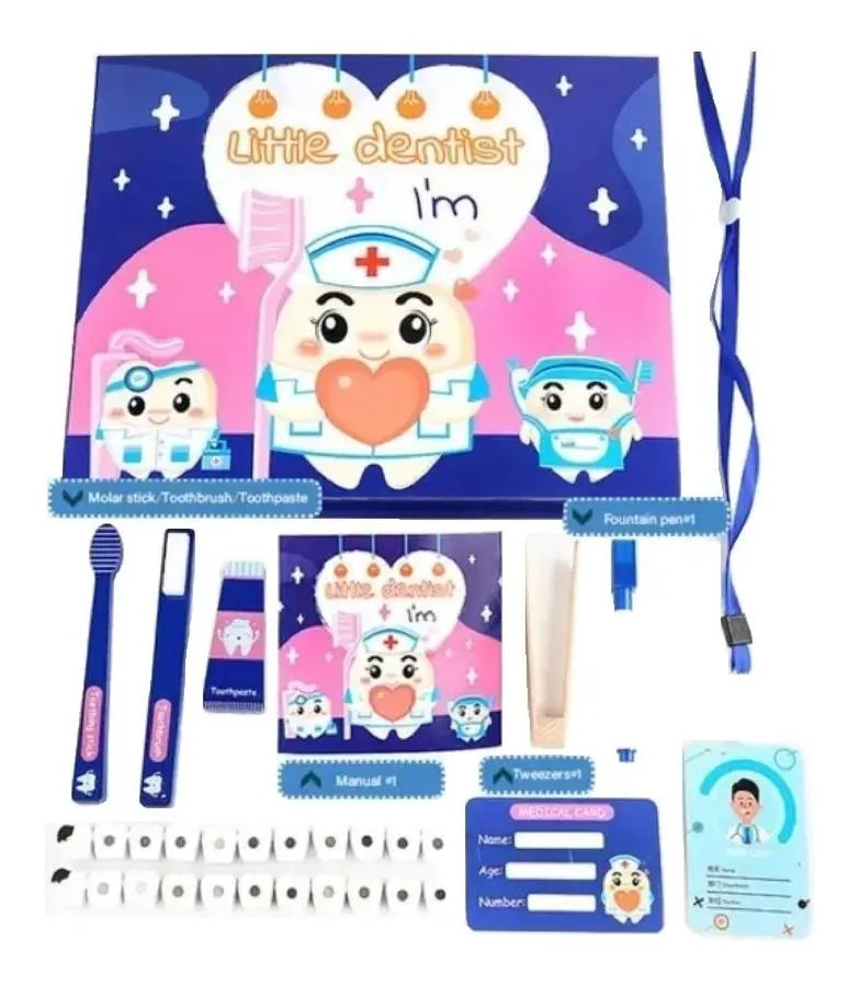 JUEGO DIDACTICO DE MADERA PARA NIÑOS DENTISTA - 1
