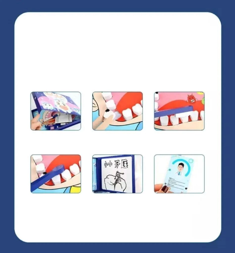 JUEGO DIDACTICO DE MADERA PARA NIÑOS DENTISTA - 6