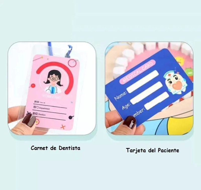 JUEGO DIDACTICO DE MADERA PARA NIÑOS DENTISTA - 8