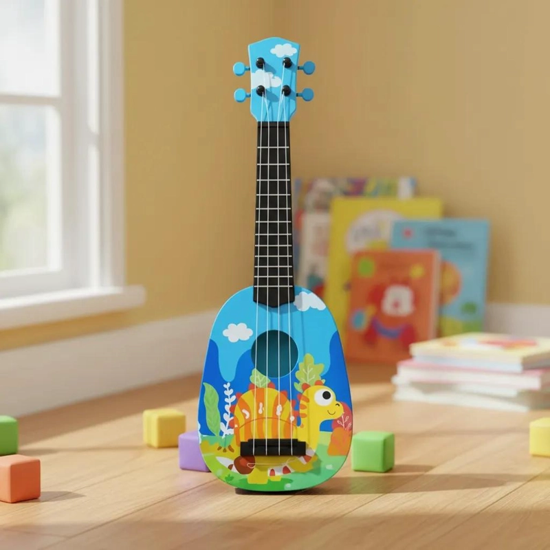 GUITARRA DE JUGUETE DISEÑO DINOSAURIO PARA NIÑOS - 3