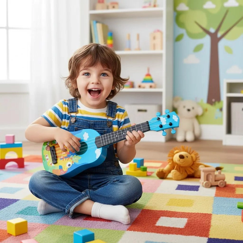 GUITARRA DE JUGUETE DISEÑO DINOSAURIO PARA NIÑOS - 4
