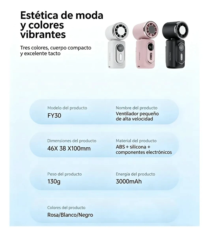 VENTILADOR PORTATIL CLIP 180° PARA USO EN COCHE Y EXTERIOR - 2