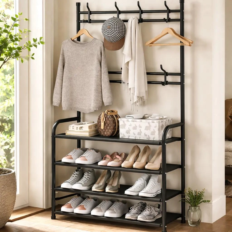 COLGADOR ORGANIZADOR DE 4 NIVELES PARA ROPA Y ZAPATOS - 6
