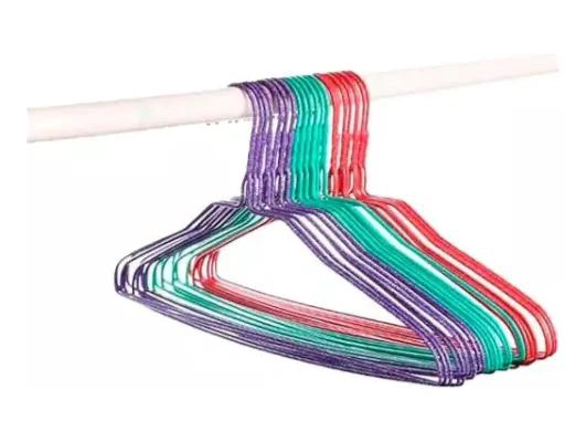 SET DE 10 COLGADORES ANTIDESLIZANTES PARA ROPA - 1