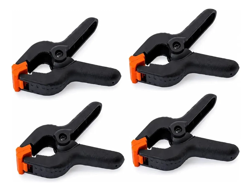 PRENSA DE RESORTE FIJACION RAPIDA 4 PULGADAS PACK DE 4 UNIDADES - 1