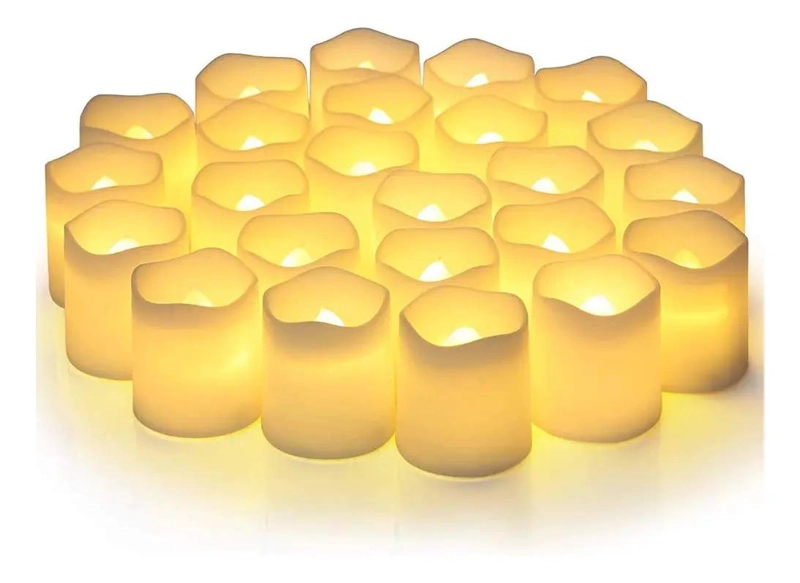 24 VELAS LED SIN LLAMA PARA DECORACION Y CELEBRACIONES - 1