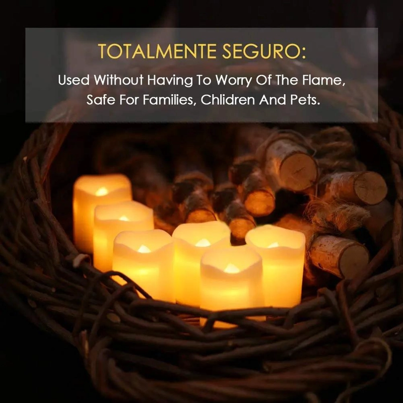 24 VELAS LED SIN LLAMA PARA DECORACION Y CELEBRACIONES - 3